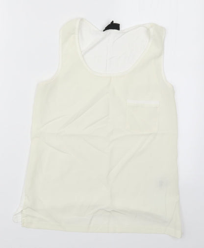 Warehouse Womens White   Basic Tank Size 10