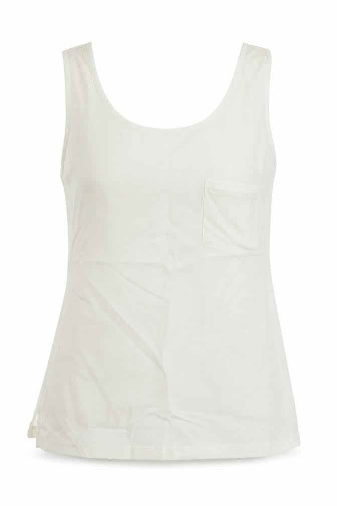 Warehouse Womens White   Basic Tank Size 10