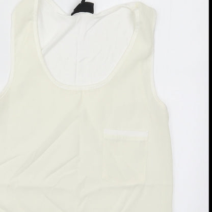Warehouse Womens White   Basic Tank Size 10