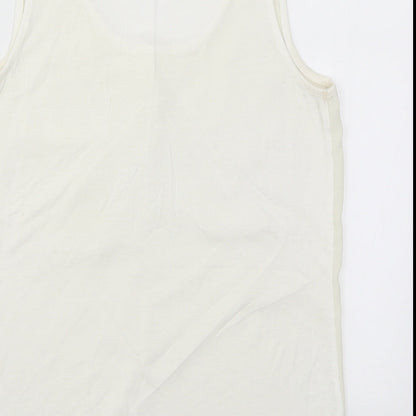 Warehouse Womens White   Basic Tank Size 10