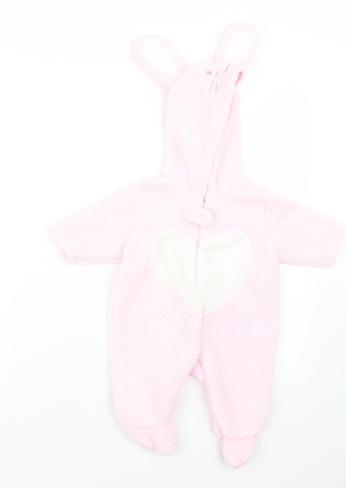 Earlydays Girls Pink Geometric  Babydoll One Piece Size 0-3 Months