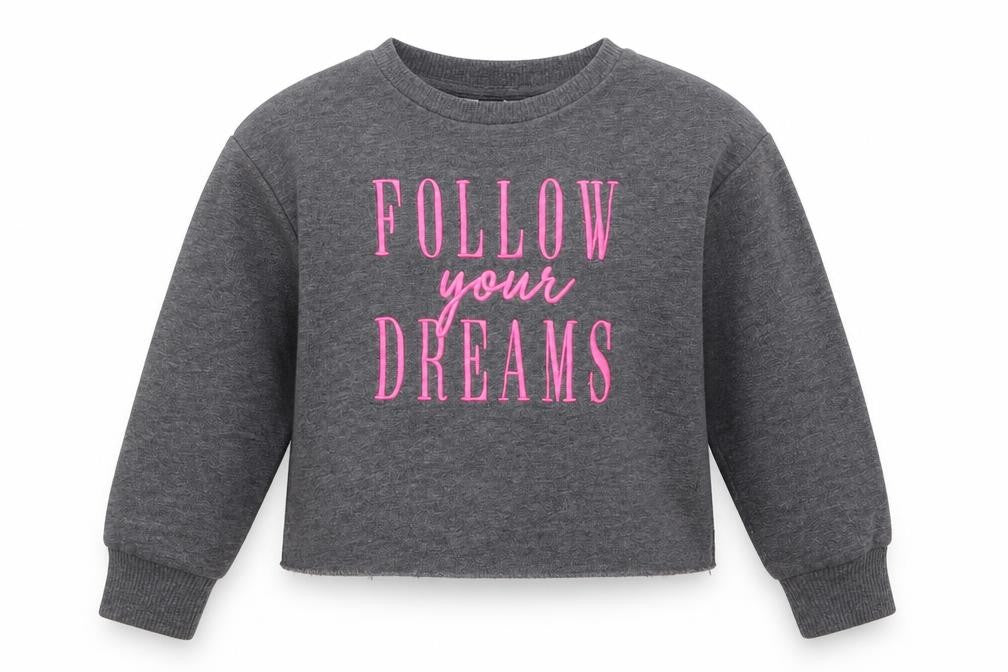 M&Co Girls Grey   Pullover Jumper Size 5-6 Years