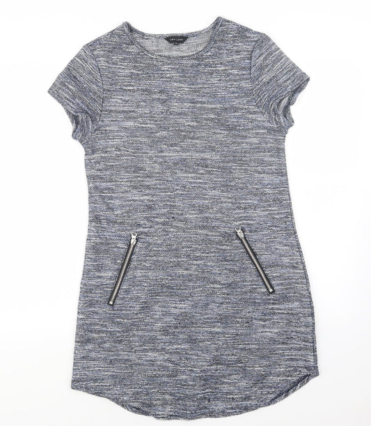 New Look Womens Blue  Knit Pullover Jumper Size 12  - Long
