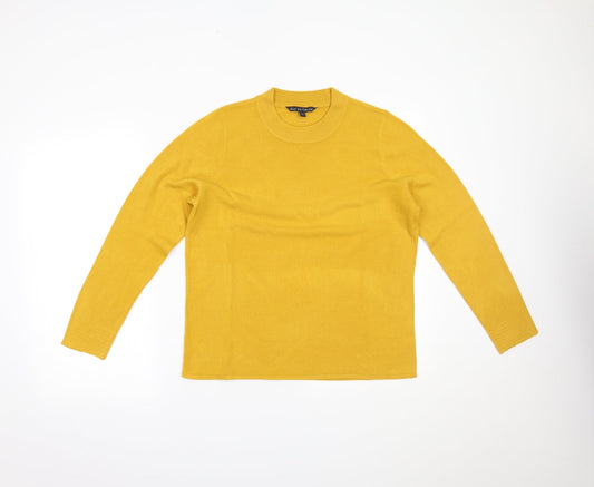 Bonmarché Womens Yellow   Pullover Jumper Size 14