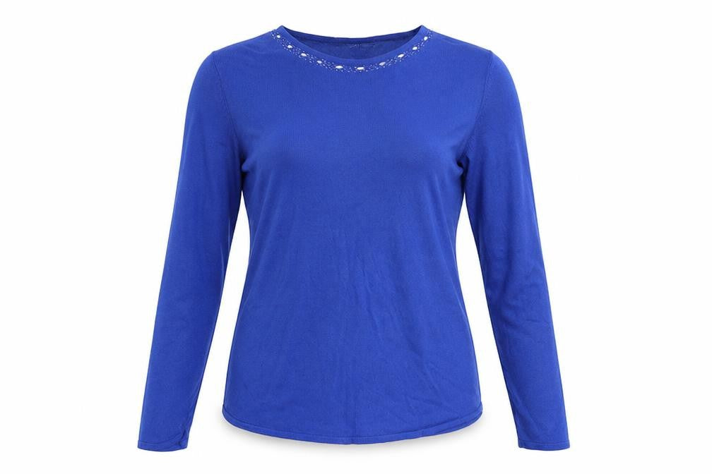 Pure & Natural Womens Blue   Basic Blouse Size 16
