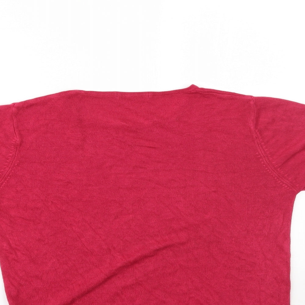 Marks and Spencer Womens Pink   Basic T-Shirt Size 14