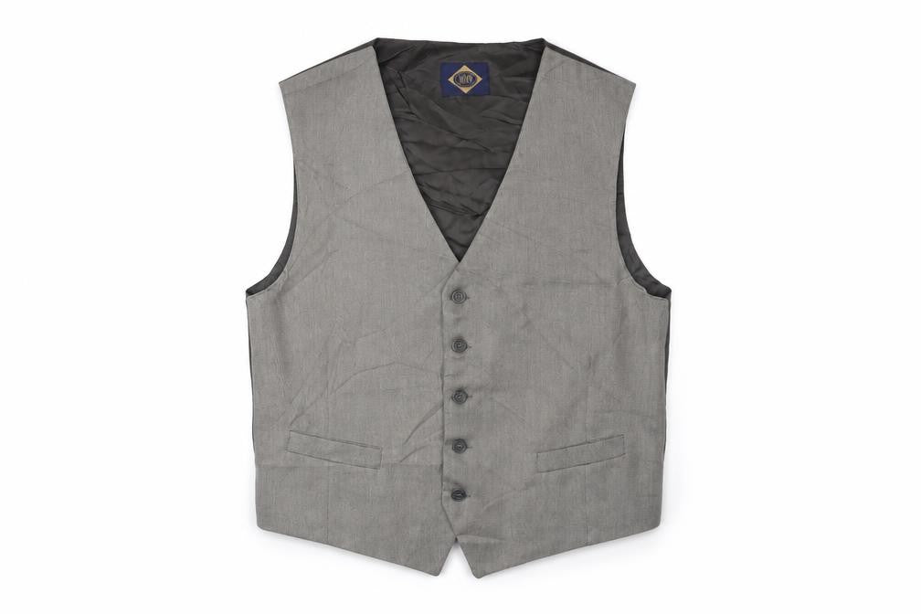 Elkvu Mens Brown   Jacket Suit Waistcoat Size 36