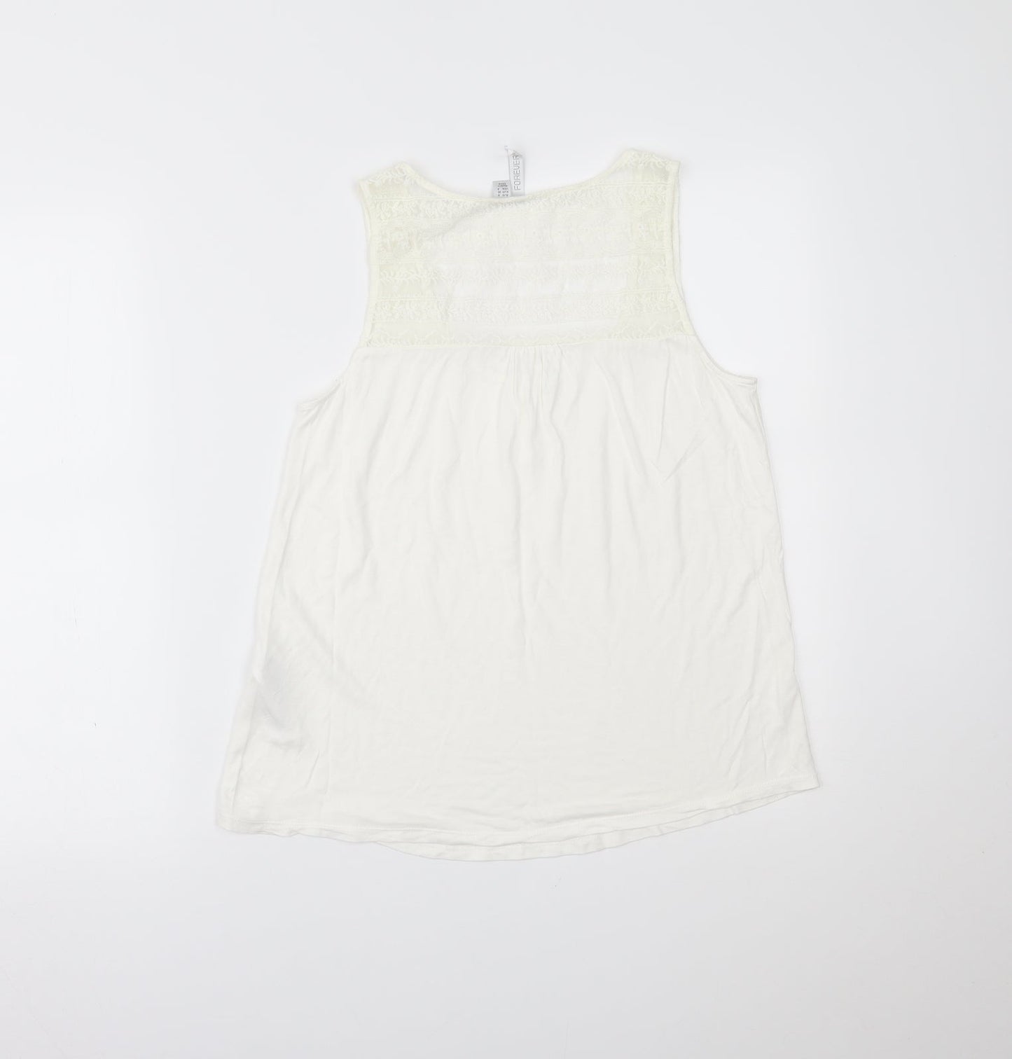 Forever New Womens Ivory   Basic Tank Size 8