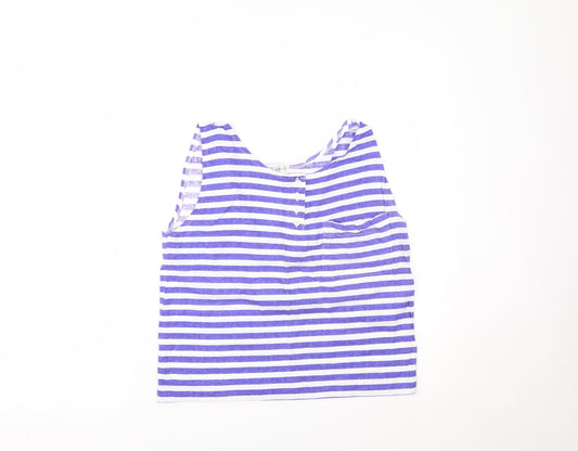 Bluebelle Womens Blue Striped  Camisole Tank Size 12