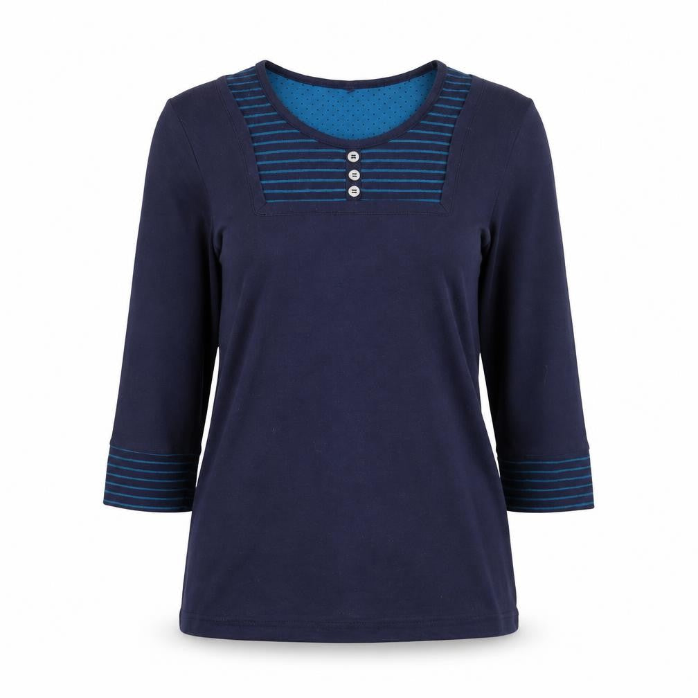 BM Womens Blue   Basic Blouse Size S