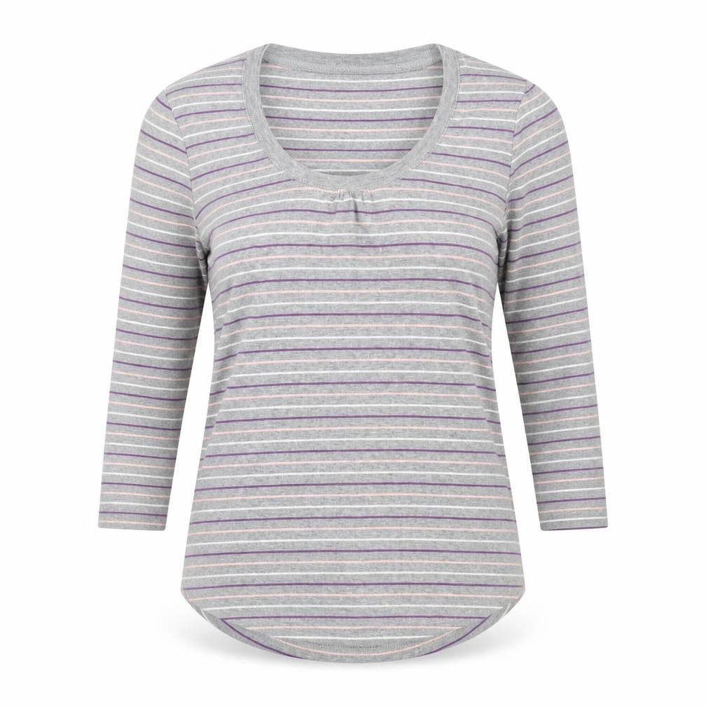 Papaya Womens Green Striped  Basic Blouse Size 14