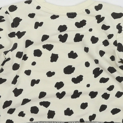 Brand and care label for Primark Baby Ivory Animal Print Jersey jumper, size 12-18, Months