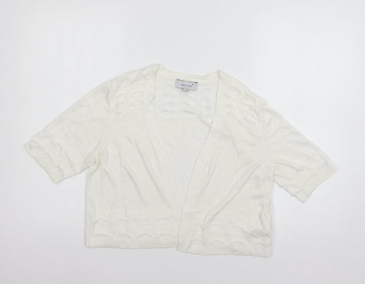 Per Una Womens White  Knit Shrug Jumper Size 14