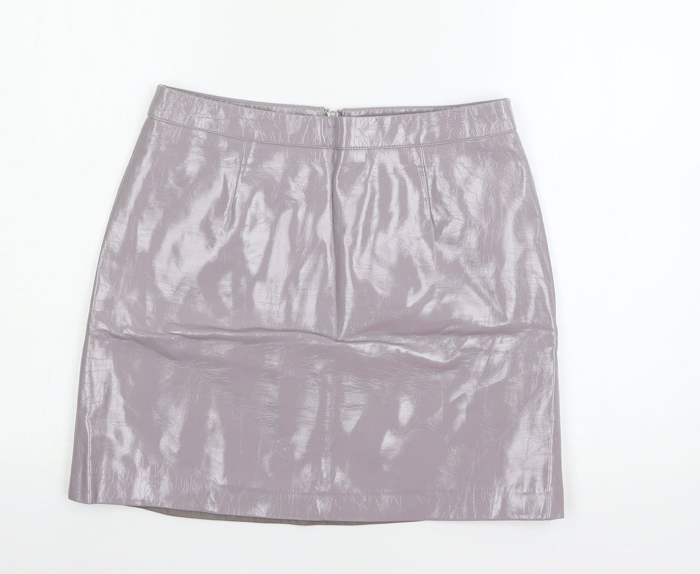 Miss sel Womens Grey   A-Line Skirt Size 12