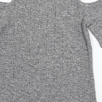 Preloved MArks Womens Grey  Jersey Basic T-Shirt Size 10 - Label