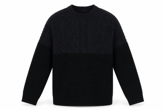 Cedarwood State Mens Black Knit Pullover Jumper Size L