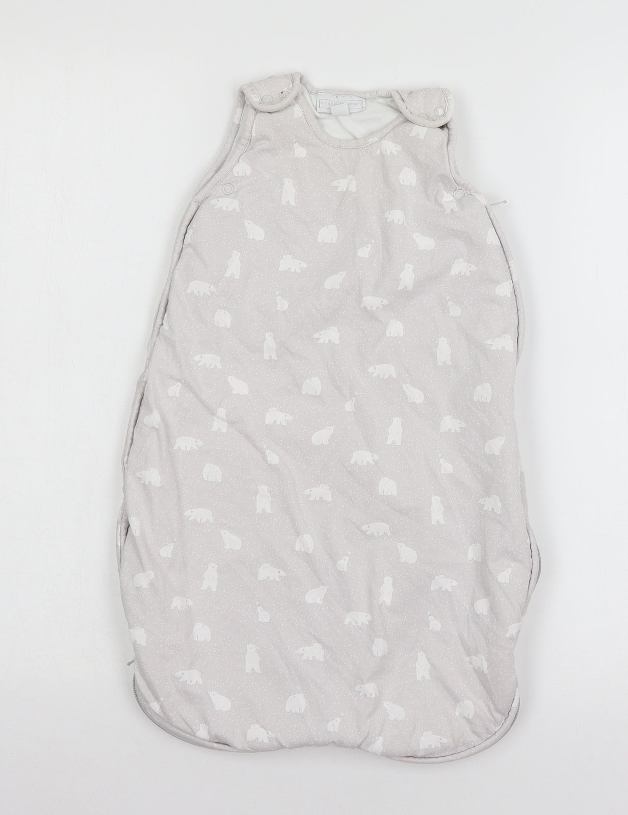 The lit Baby Grey Geometric Jersey Babydoll One Piece Size 3-6 Months  - Polar Bear sleep suit