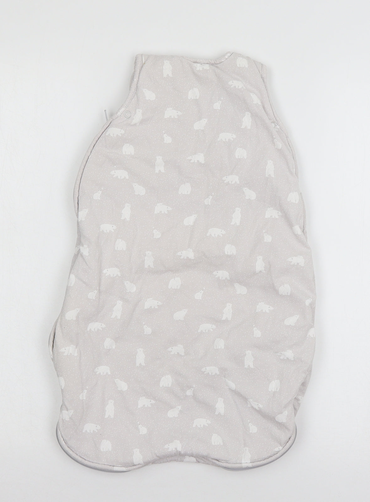 The lit Baby Grey Geometric Jersey Babydoll One Piece Size 3-6 Months  - Polar Bear sleep suit