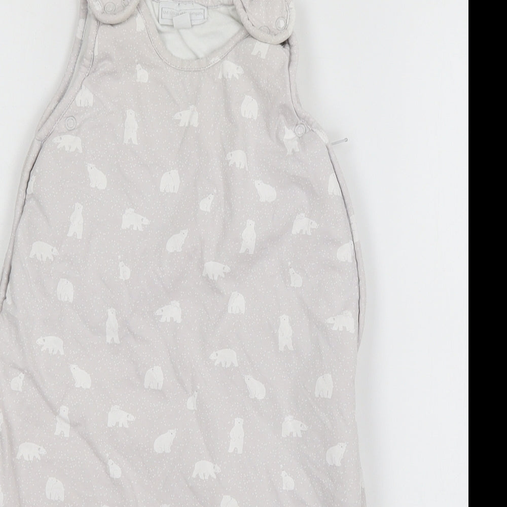 The lit Baby Grey Geometric Jersey Babydoll One Piece Size 3-6 Months  - Polar Bear sleep suit