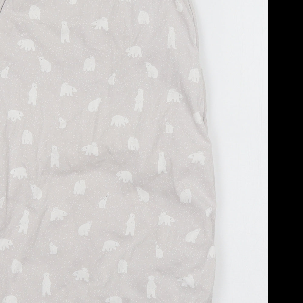 The lit Baby Grey Geometric Jersey Babydoll One Piece Size 3-6 Months  - Polar Bear sleep suit