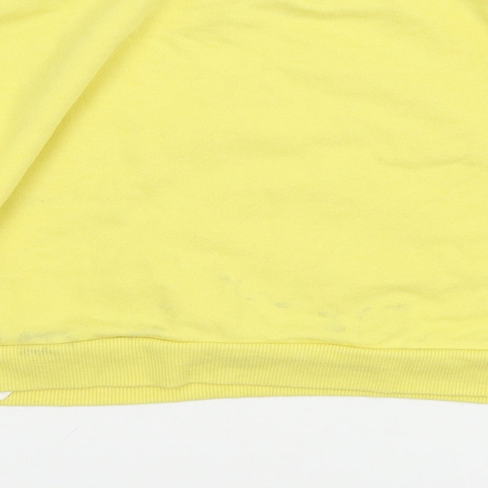 Disney Girls Yellow  Jersey Pullover Sweatshirt Size 7-8 Years  - Mickey Mouse