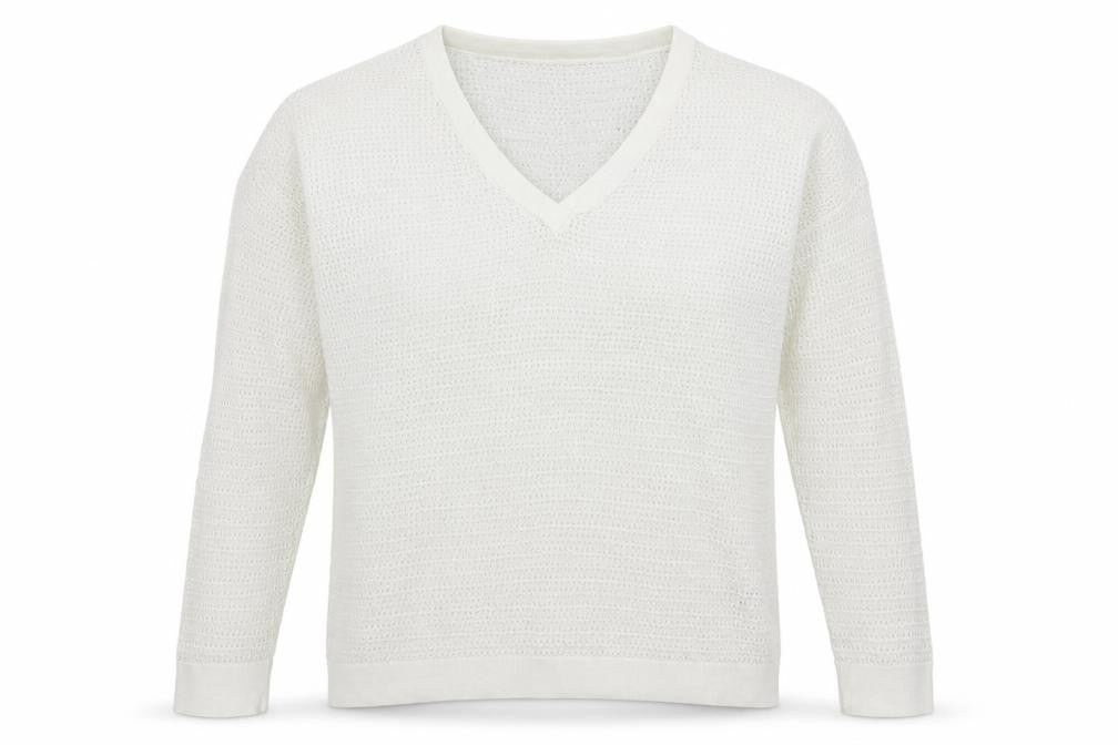 rench Womens White  Knit Pullover Jumper Size M