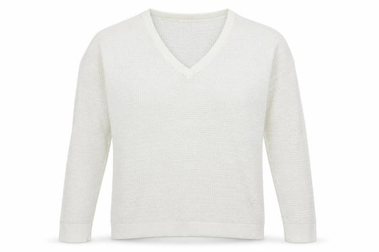 rench Womens White  Knit Pullover Jumper Size M