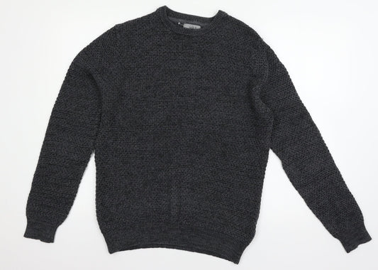 MArks Mens Blue  Knit Pullover Jumper Size M