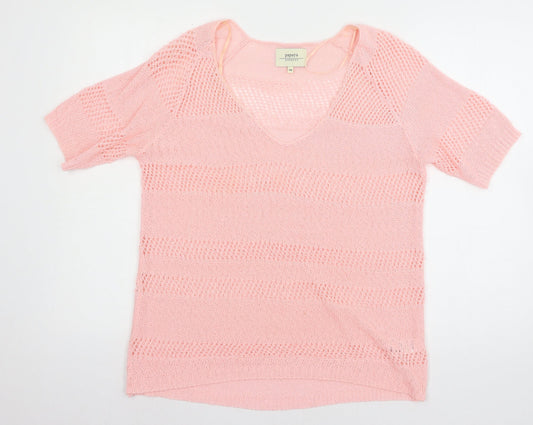 Papaya Womens Pink  Knit Pullover Jumper Size 14