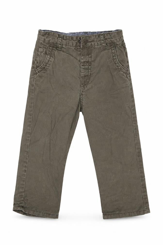 Matalan Boys Brown   Cropped Trousers Size 12-18 Months  - Waist 16in; Inside  leg 12