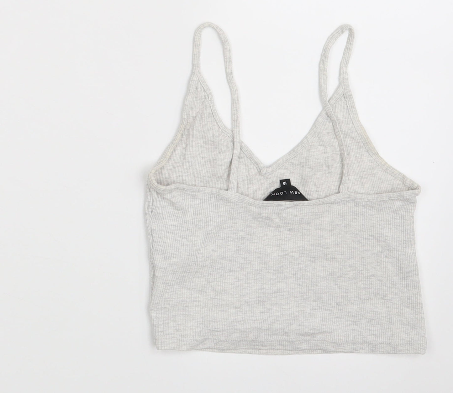 New Look Womens Grey   Camisole Tank Size 10