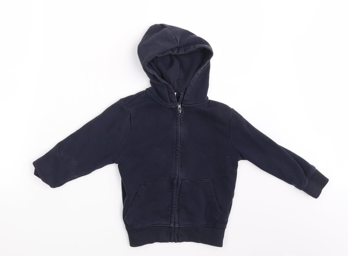 TU Boys Blue   Full Zip Hoodie Size 4 Years