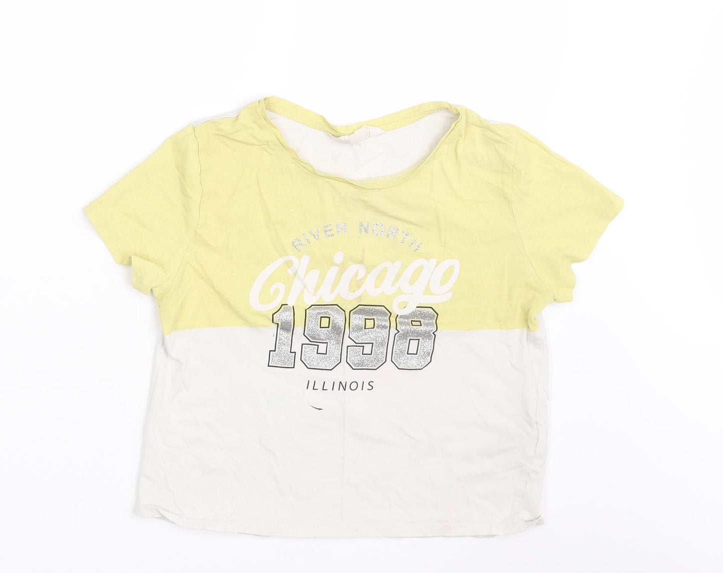 H&M Girls White   Basic T-Shirt Size 10-11 Years  - Chicago