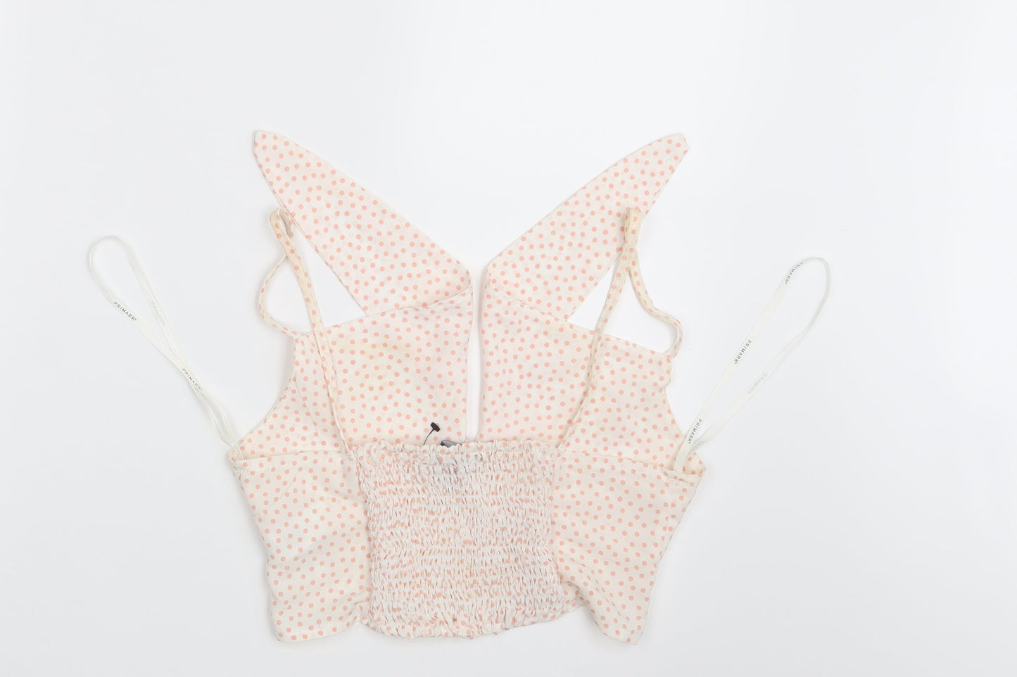 Primark Womens White Polka Dot  Camisole Tank Size 8