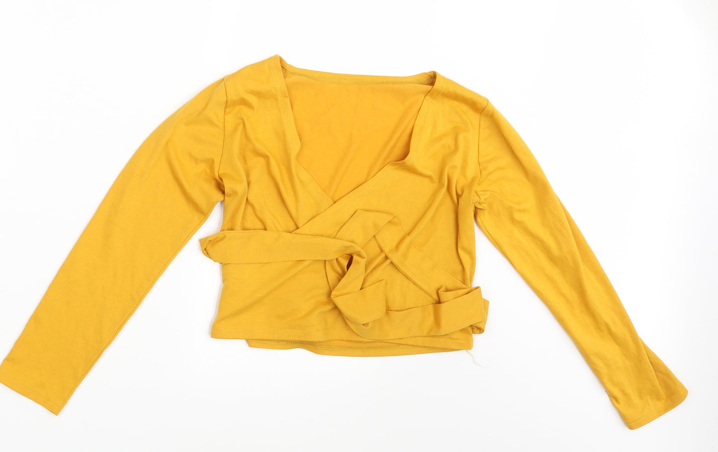 Preworn Womens Yellow   Basic Blouse One Size