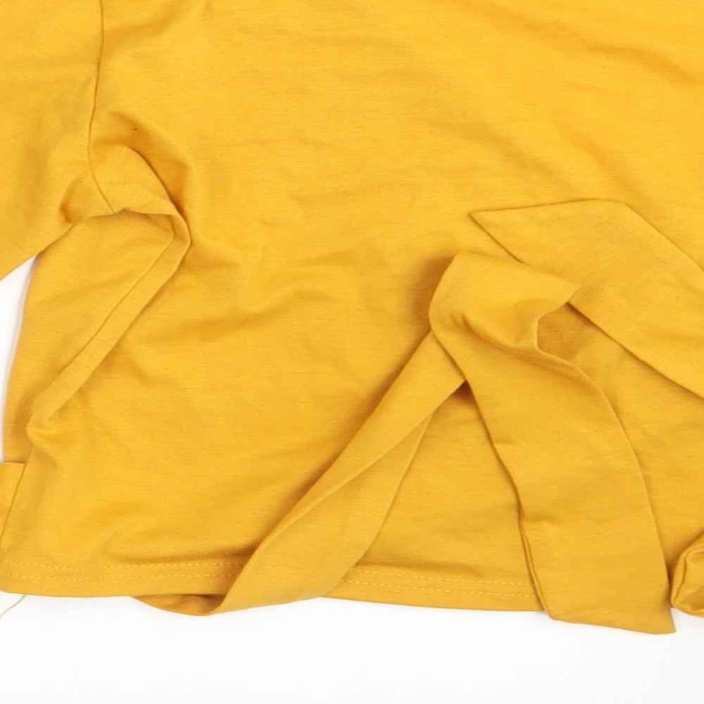 Preworn Womens Yellow   Basic Blouse One Size