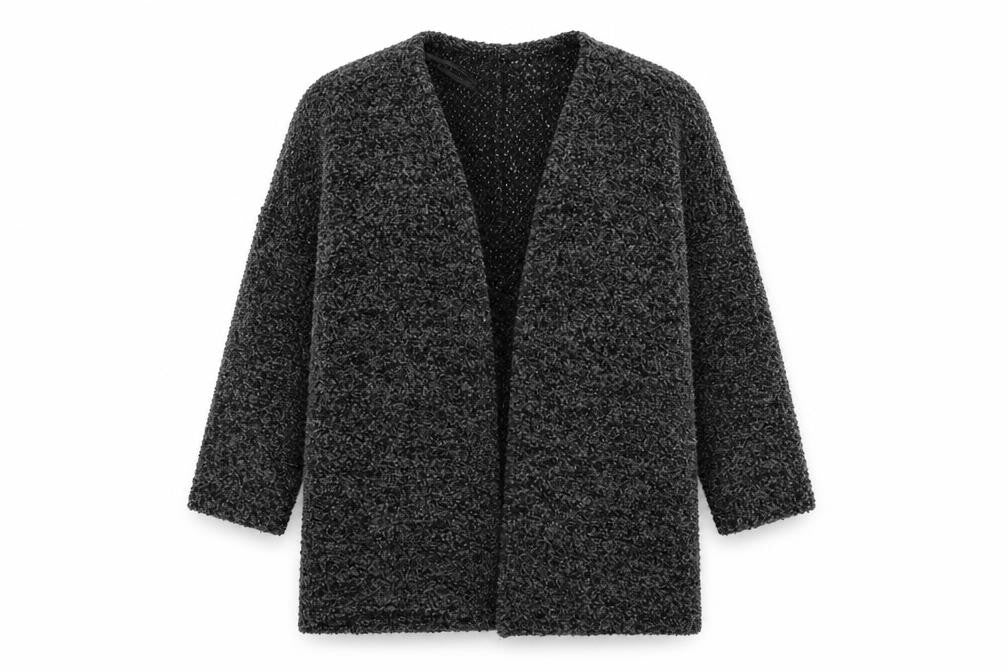 Divided Womens Grey  Knit Cardigan Jumper Size M
