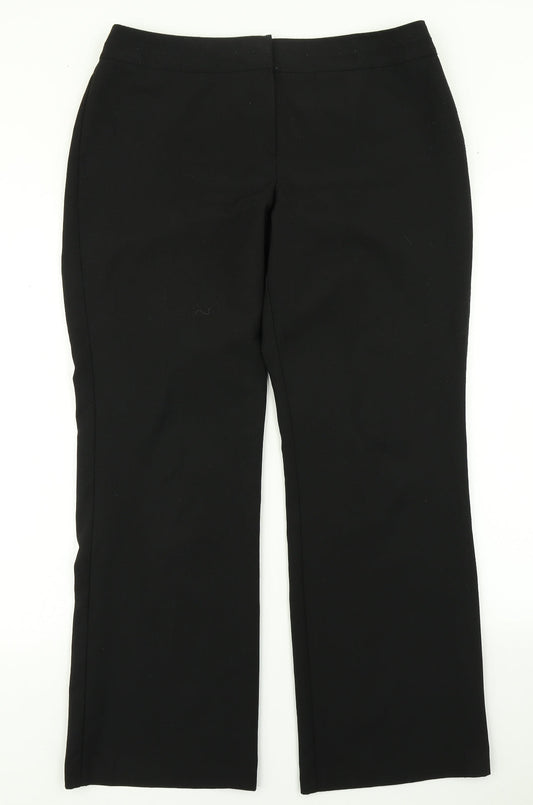 BHS Womens Black   Dress Pants Trousers Size 14 L28 in
