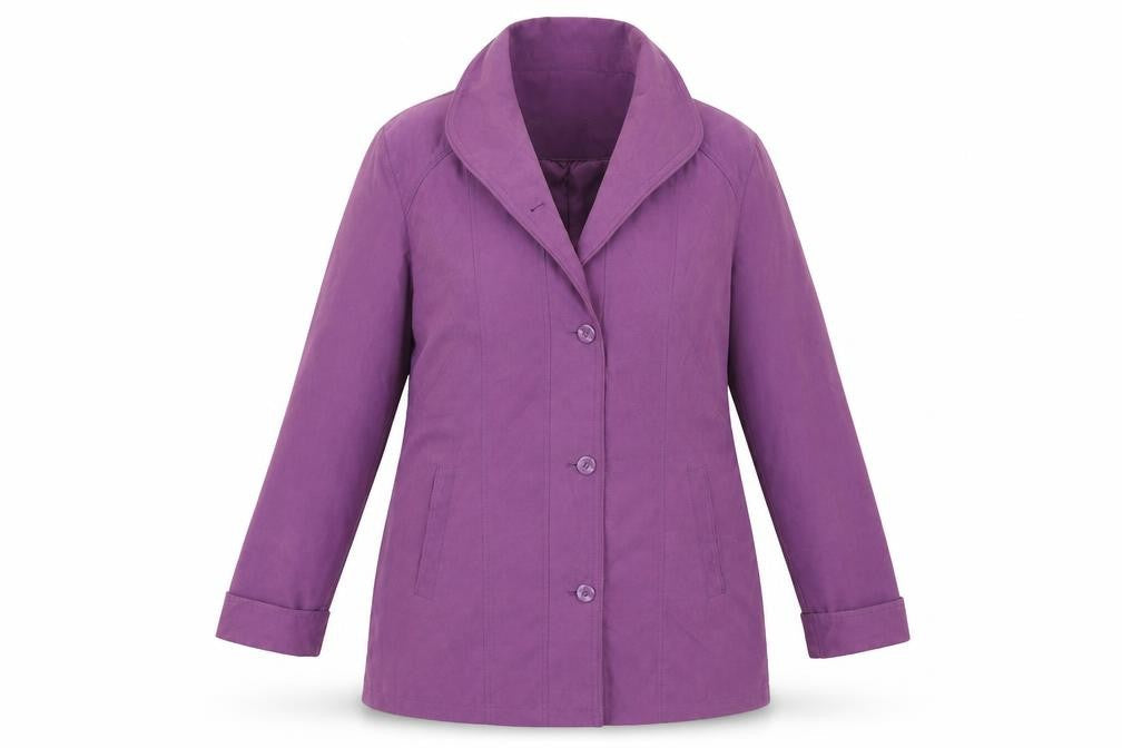 Papaya Womens Purple   Overcoat Coat Size 14