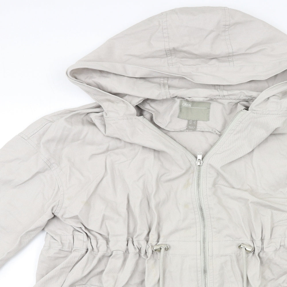 ASOS Womens Grey   Overcoat Coat Size 8