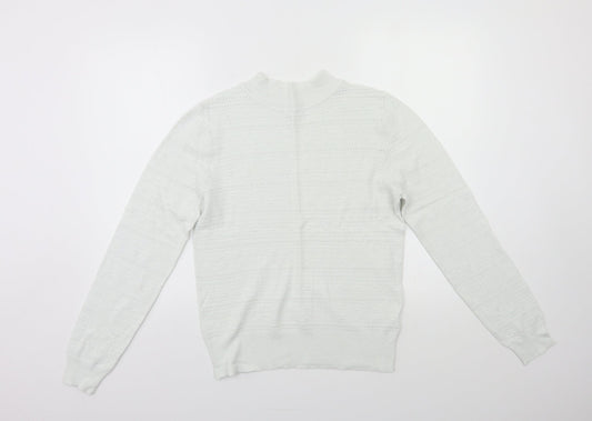 NXT Womens White  Knit Pullover Jumper Size 12