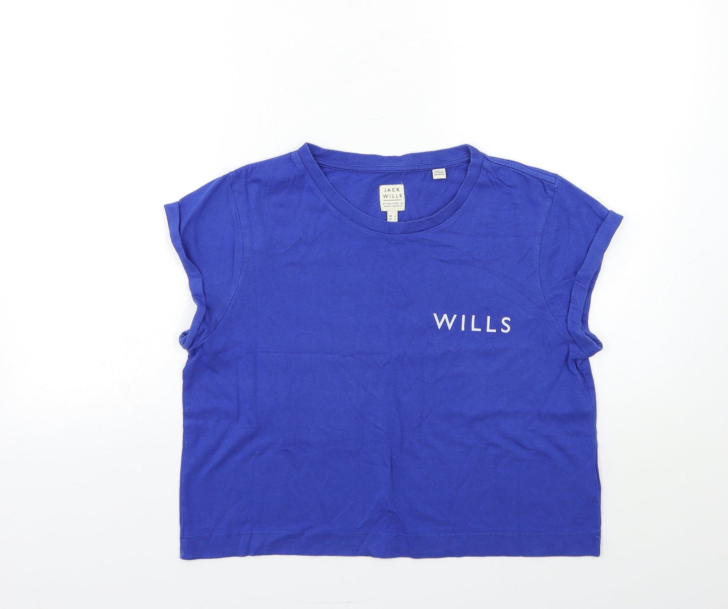 Jack Wills Womens Blue   Basic T-Shirt Size 6