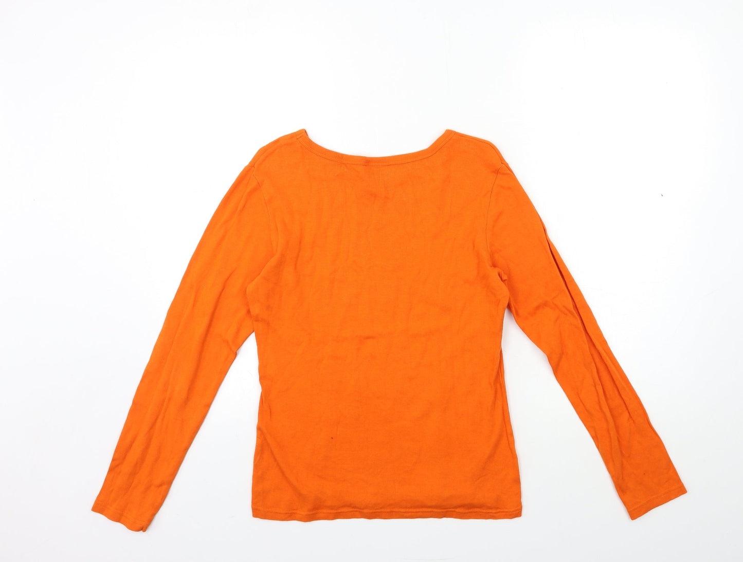 Preworn Womens Orange   Basic T-Shirt Size S