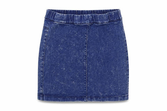 Denim & Co. Womens Blue  Denim Mini Skirt Size 8