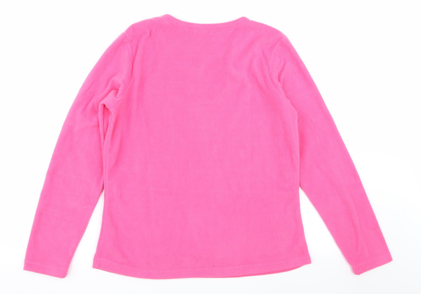 Asda George Womens Pink Solid  Top Pyjama Top Size 8  - size 8-10