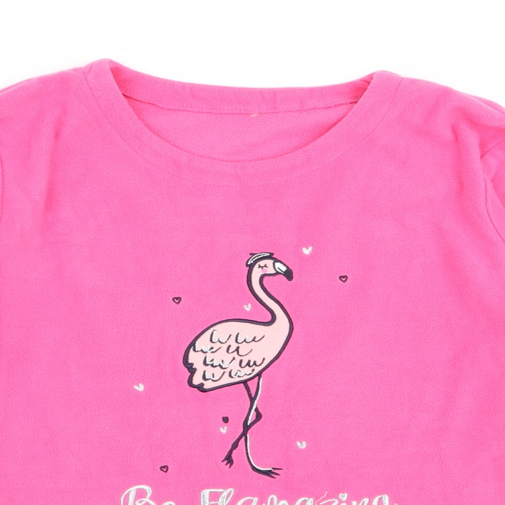 Asda George Womens Pink Solid  Top Pyjama Top Size 8  - size 8-10