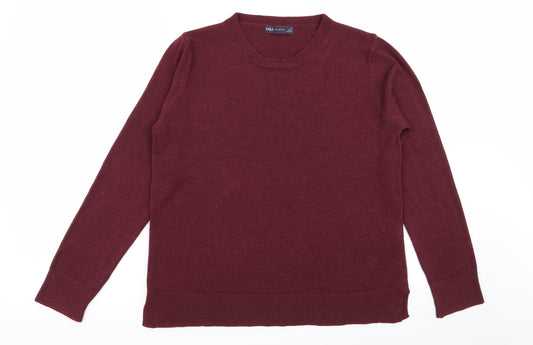 M&S Womens Red   Pullover Jumper Size 14