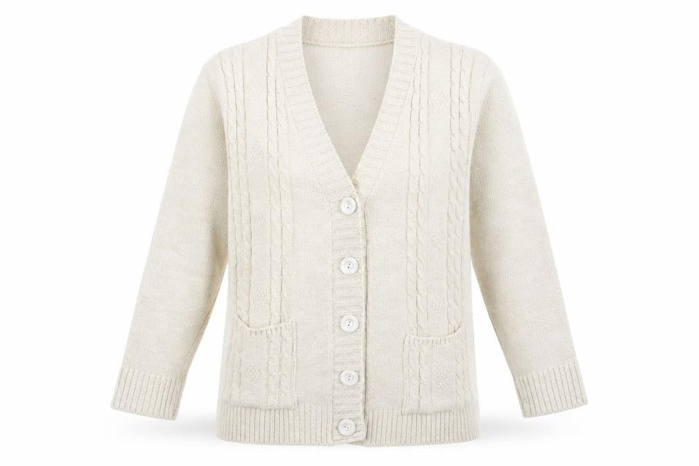 Classic Image Womens Beige   Cardigan Jumper Size S