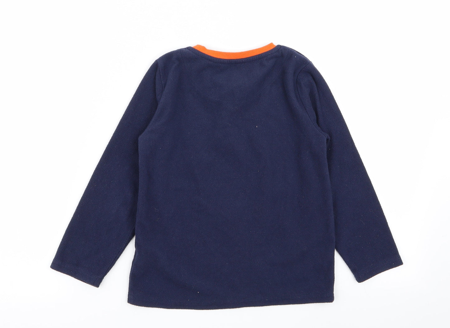 Primark Boys Blue Solid   Pyjama Top Size 5-6 Years