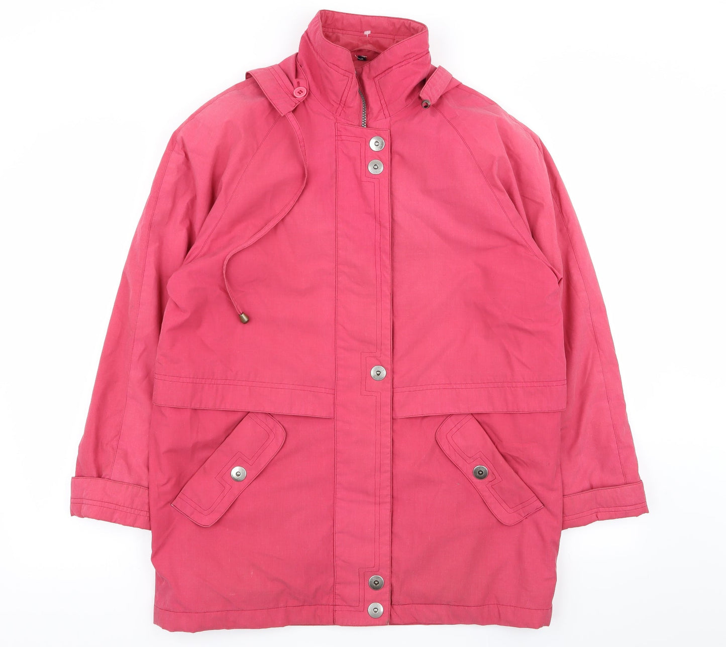 telemac Womens Pink   Overcoat Coat Size S